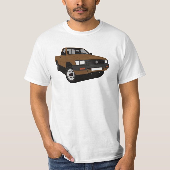 Toyota Hilux uppsamling - bruntet - T Shirt (Framsida)