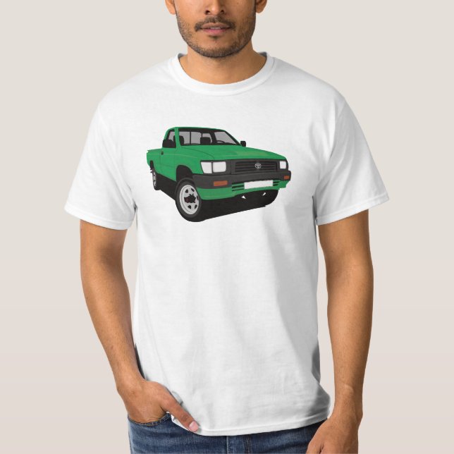 Toyota Hilux uppsamling - grönt - T Shirt (Framsida)