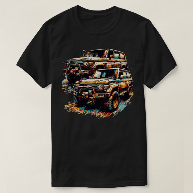 Toyota Land Cruiser 10 T Shirt (Design framsida)