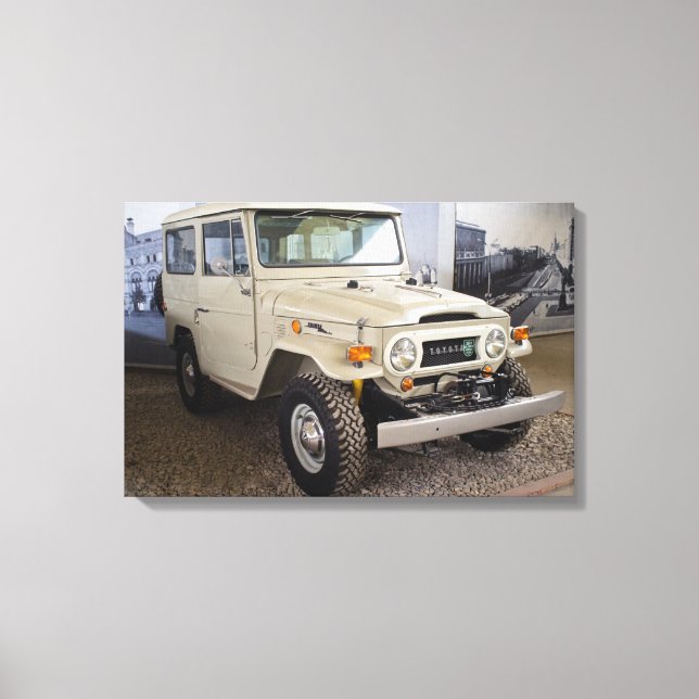 Toyota Land Cruiser BJ40 Canvastryck (Framsida)