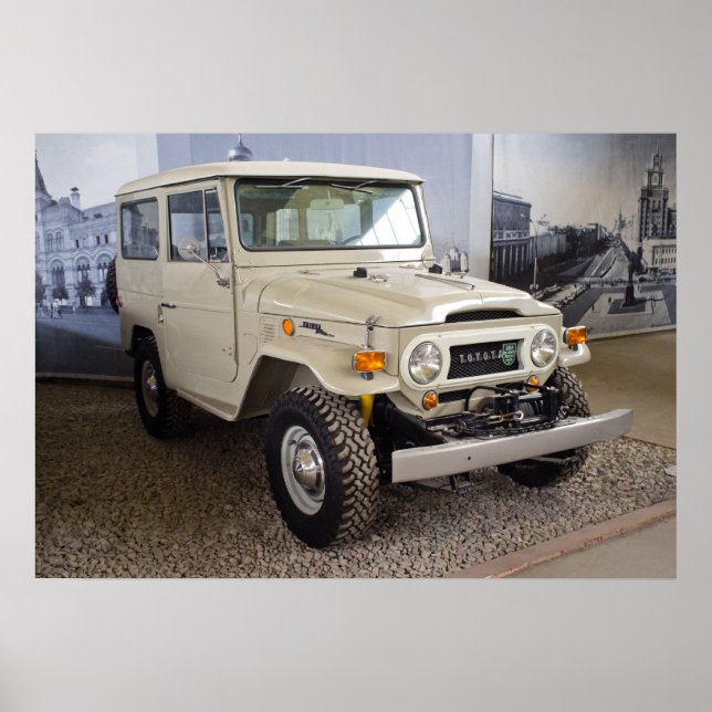 Toyota Land Cruiser BJ40 Poster (Framsidan)