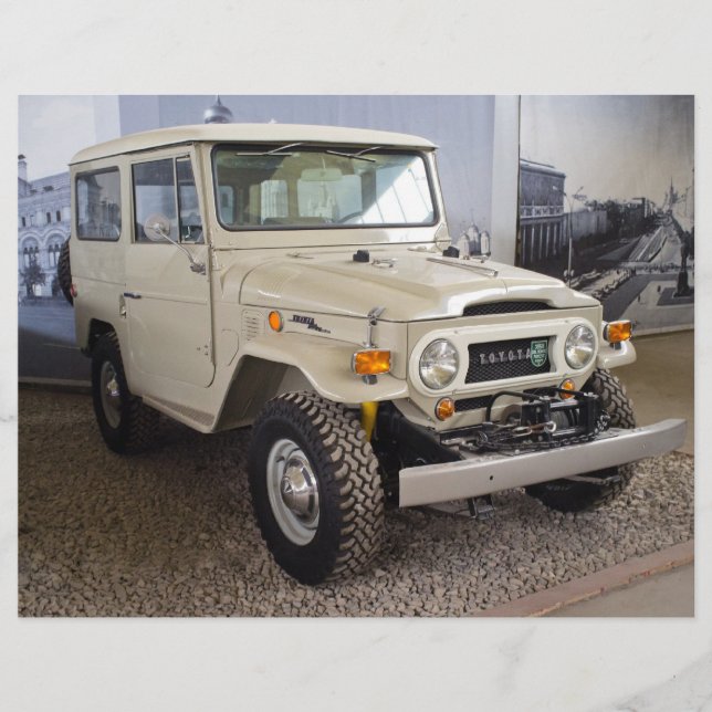 Toyota Land Cruiser BJ40 Reklamblad (Framsidan)