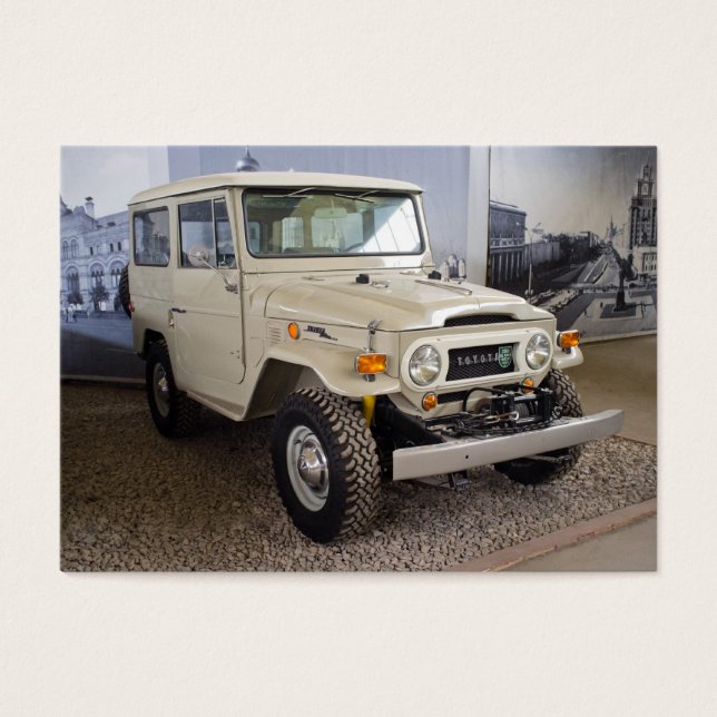Toyota Land Cruiser BJ40 Visitkort (Framsidan)