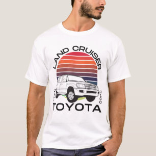 Toyota Land Cruiser Retro J100 off-Road-bil Retro T Shirt