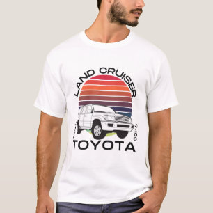 Toyota Land Cruiser Retro J100 terrängbil T Shirt