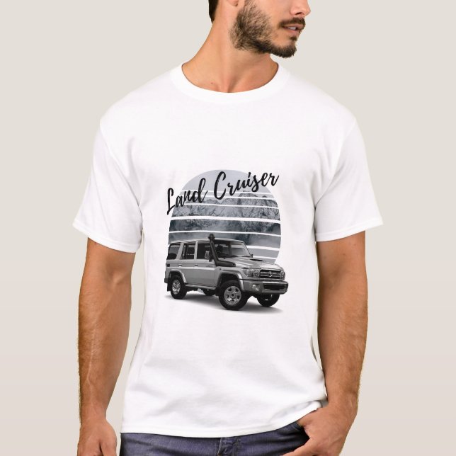 Toyota Land Cruiser VDJ76 off-Road-bil T Shirt (Framsida)