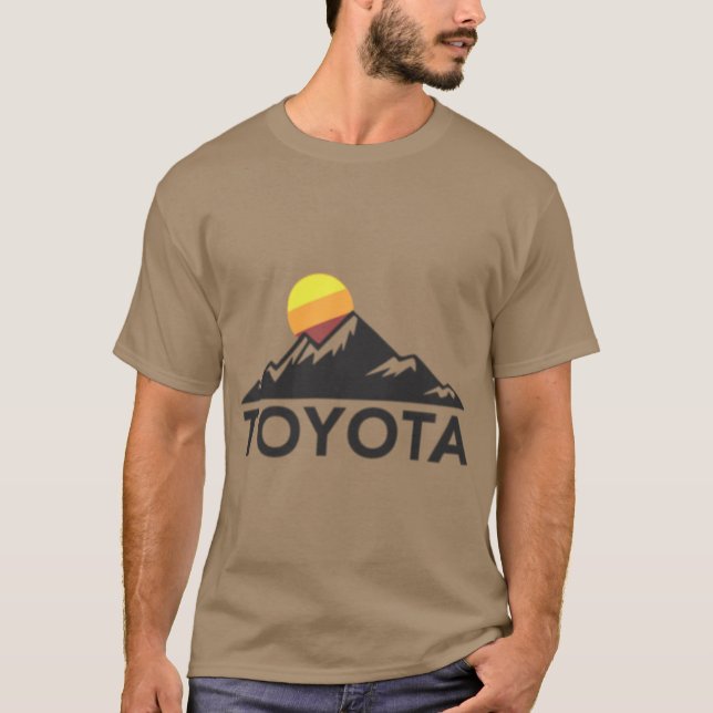 Toyota Mountain Logo Small Chestleft Size T Shirt (Framsida)