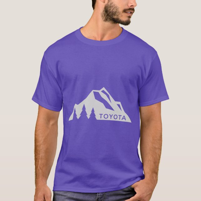 Toyota Mountain Logo Version 3 White T Shirt (Framsida)