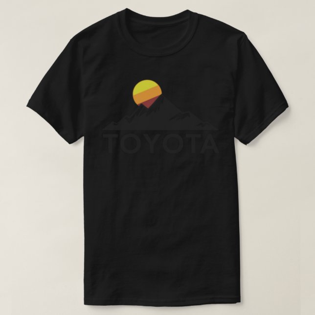 Toyota Mountain Logotyp T-shirt - Small Chest-lämn (Design framsida)