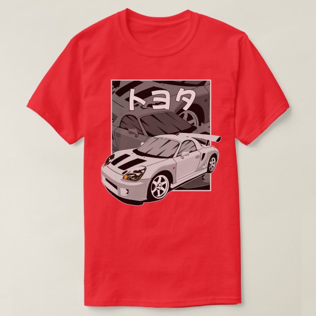 Toyota Mrs. Japanska Tecknader T Shirt (Design framsida)