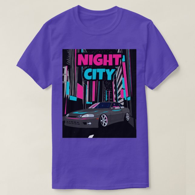 Toyota Soarer Night City T Shirt (Design framsida)