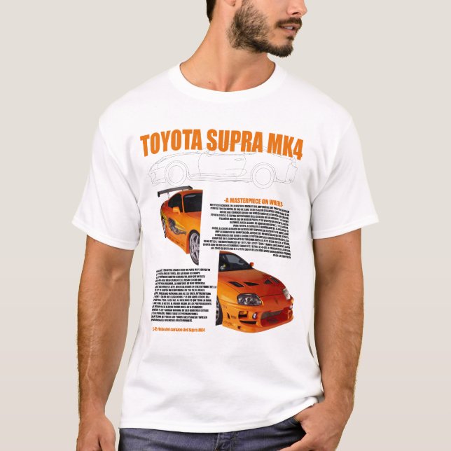 Toyota Supra MK4 T-Shirt - Iconic JDM Legend for C (Framsida)