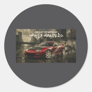 Toyota supra runt klistermärke