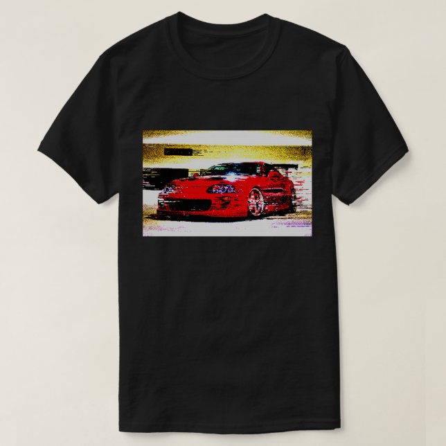 Toyota Supra T-tröja 8bit T Shirt (Design framsida)