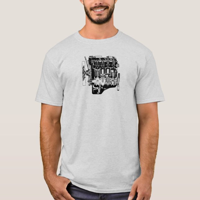 Toyota Tacoma 2RZ motor (1995-2004) T Shirt (Framsida)