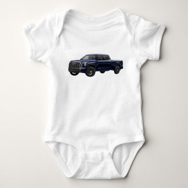 Toyota Tundra Crewmax White Standard Bedy Platinum T Shirt (Framsida)