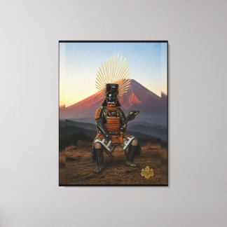 Toyotomi Hideyoshi Mount Fuji Samurajrustning 30x4 Canvastryck