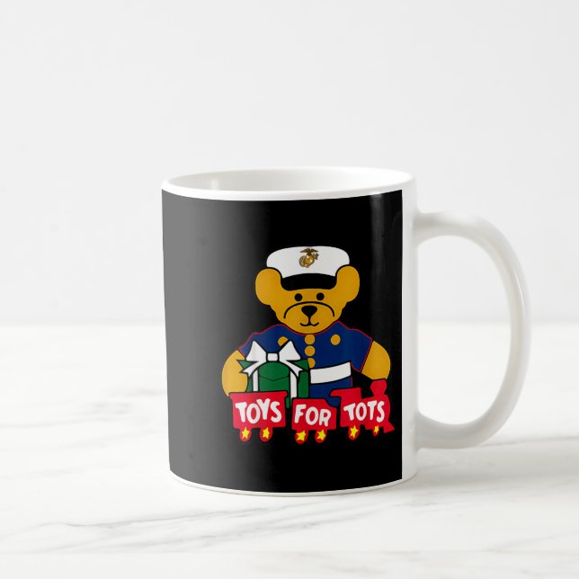 Toys For Tots Logo Christmas  Kaffemugg (Höger)