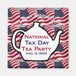 TP0100 Tea Party Magnet, nationaldag Magnet