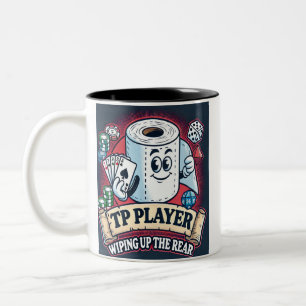 TP Player - radera baksidan Funny Förra Ställe Två-Tonad Mugg
