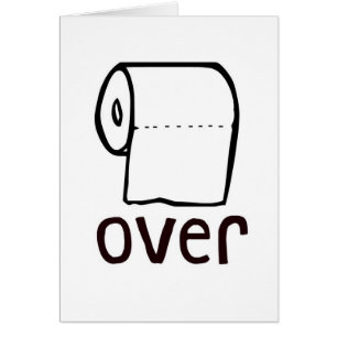 Tp-toalettpapper över kort
