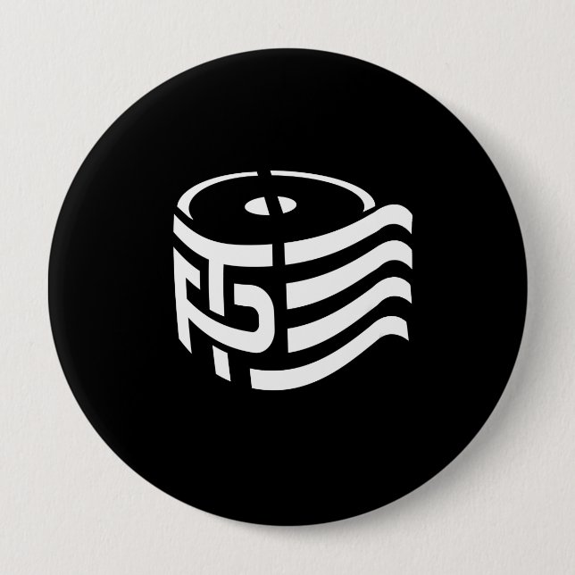 TP - Toalettpapper - vit - - Knapp (Framsida)