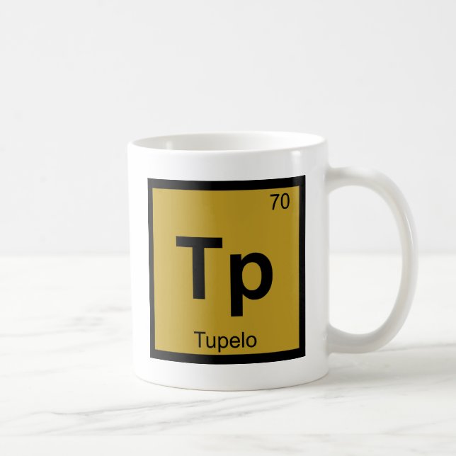 Tp - Tupelo Mississippi Kemisk Periodiska Systemet Kaffemugg (Höger)