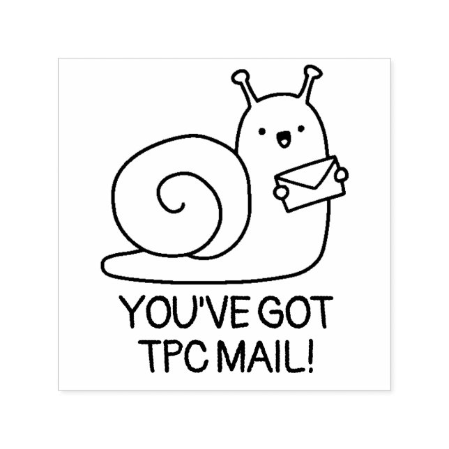 TPC MailWood Art Frimärke Självfärgande Stämpel (Design)