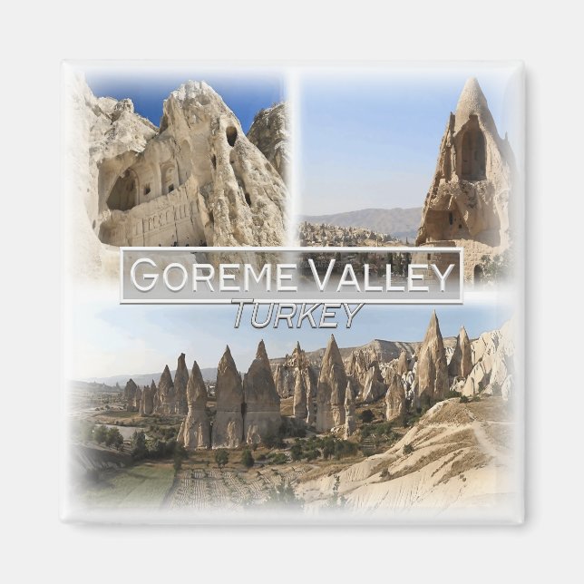TR0023 Europe, Turkiet, Goreme Valley N.P Fridge Magnet (Framsidan)