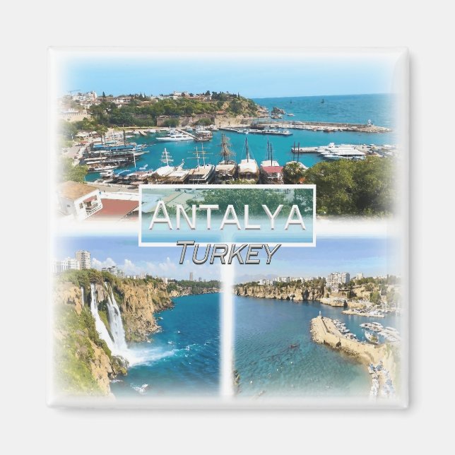 TR0026 Europa, Turkiet, Antalya, Fridge Magnet (Framsidan)