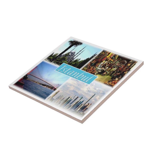 TR006 ISTANBUL, Turkiet, Europa Kakelplatta (Sidan)