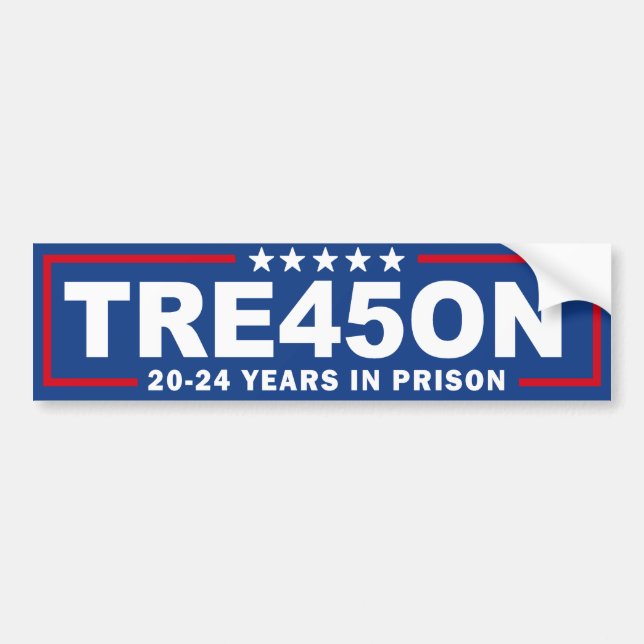 Tr345on: 20-24 år i fängelse bildekal (Framsidan)