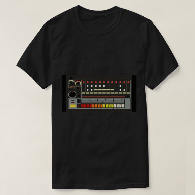 TR-808 Drum Machine Classic T-Shirt (Design framsida)