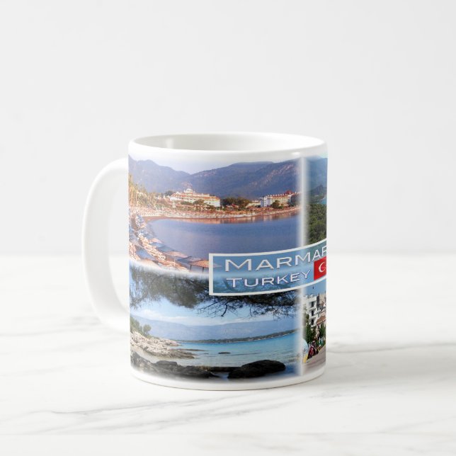 TR Marmaris - Icmelerstranden - Oludeniz Blue Lago Kaffemugg (Framsida vänster)