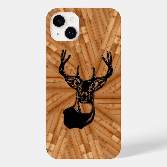 Trä - 3D White Svan Buck Hjort (Baksida)