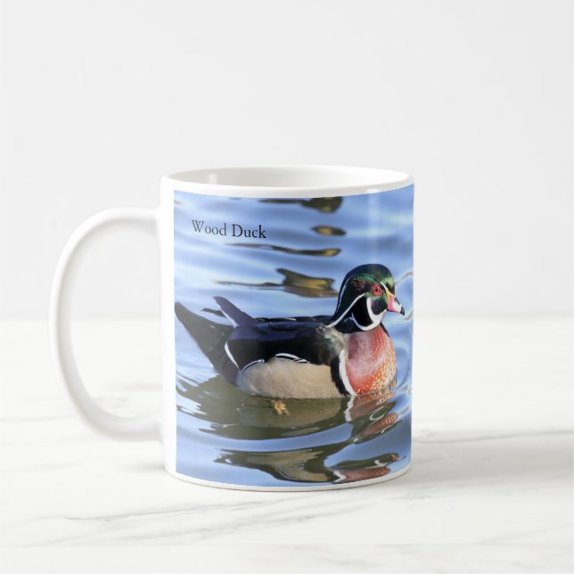 Trä Anka-kaffe Mugg av BirdingCollectibles (Vänster)