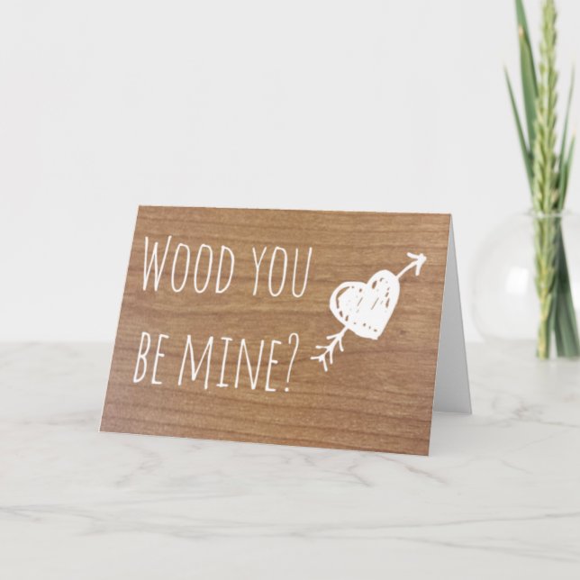 Trä är du min? helgkort (Framsida)