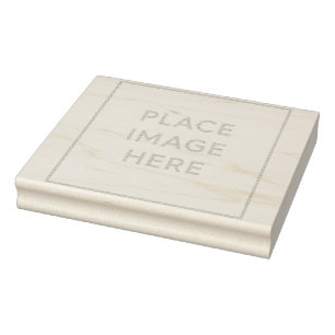 Trä Art Rubber Frimärke 4" x 5" Stämpel