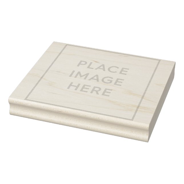 Trä Art Rubber Frimärke 4" x 5" Stämpel (Stämpel)
