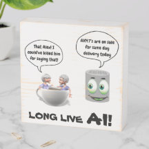 Trä box Long Live AI