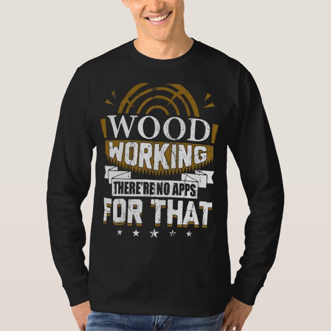 Trä Carpenter Joiner Cabinet Wood T Shirt (Framsida)