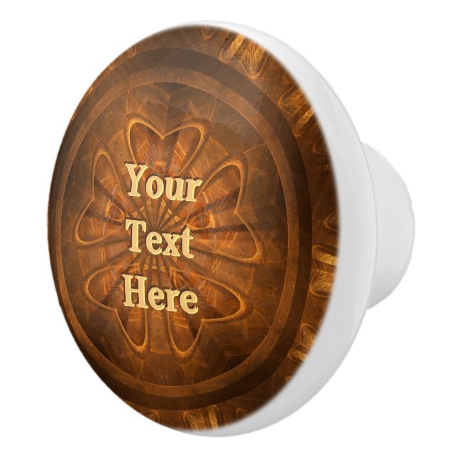 Trä Carving Knopp (Höger)