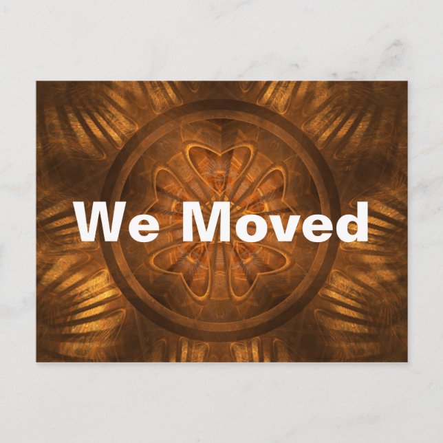 Trä Carving Meddelande Vykort (Framsida)