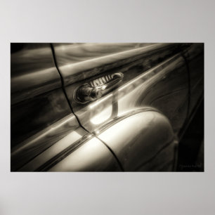 Trä Classic Car Poster Skriv ut