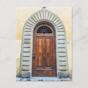 Trä Door Florence Italien Photo Vykort