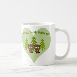 Trä du är min Valentine Kaffemugg