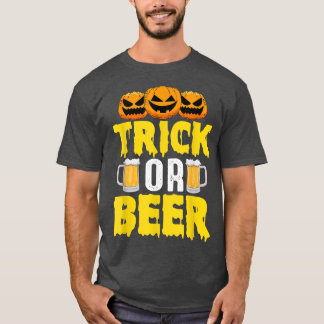 Trä eller öl, knumpkin Drinking Beer Funny Hallowe T Shirt