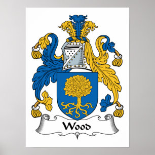 Trä Family Crest Poster