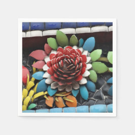 Trä Flower Pappersservett