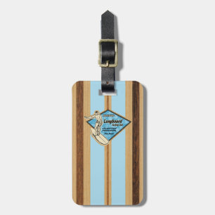 Trä för Faux för Waimea surfingbrädahawaiibo Bagagebricka